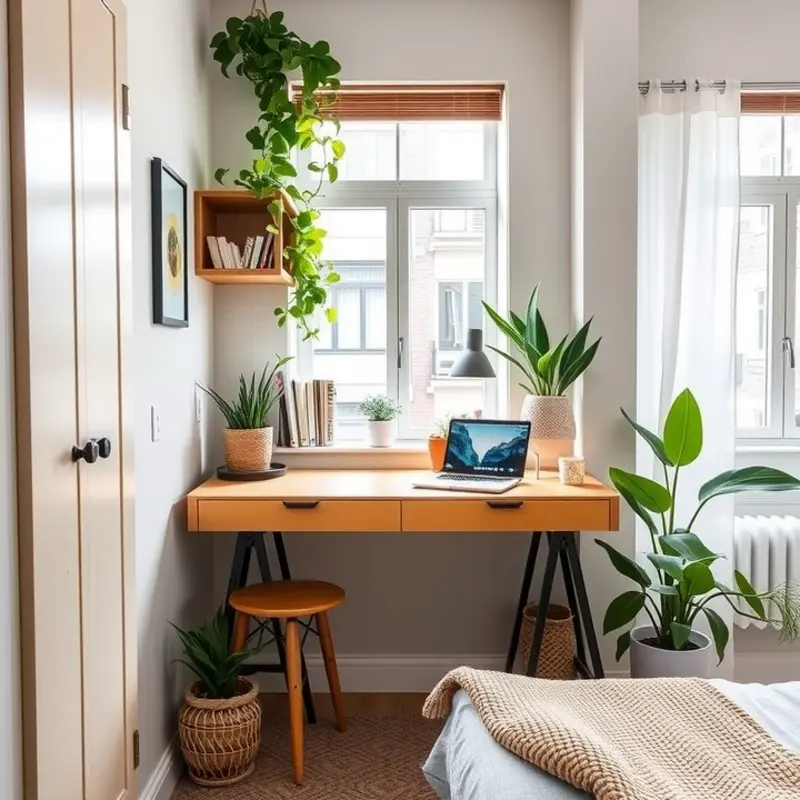A stylish and functional home office nook designed for productivity.