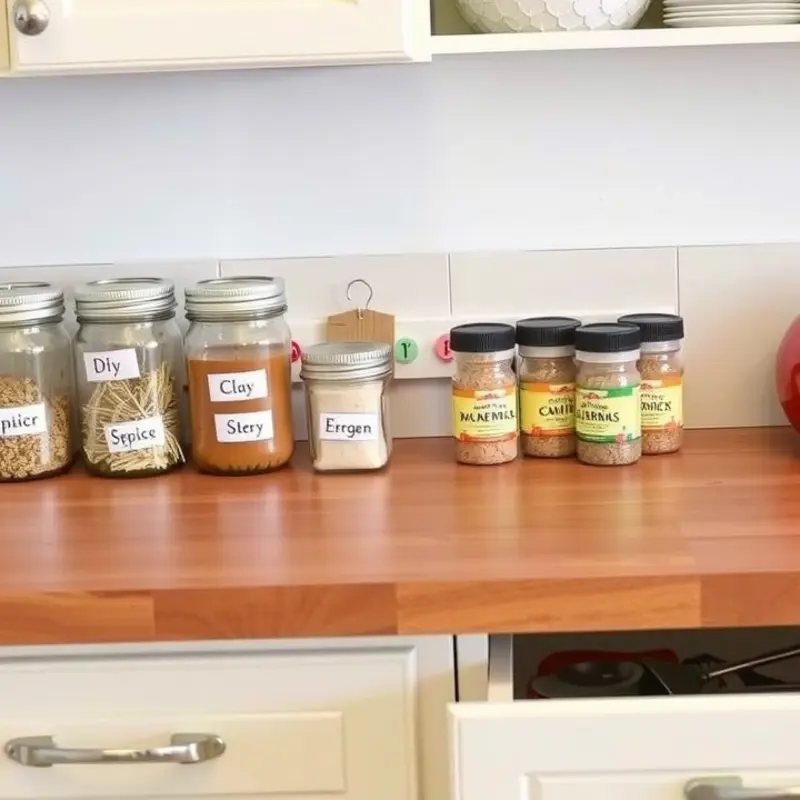 Bright and organized kitchen with smart storage solutions for small spaces.