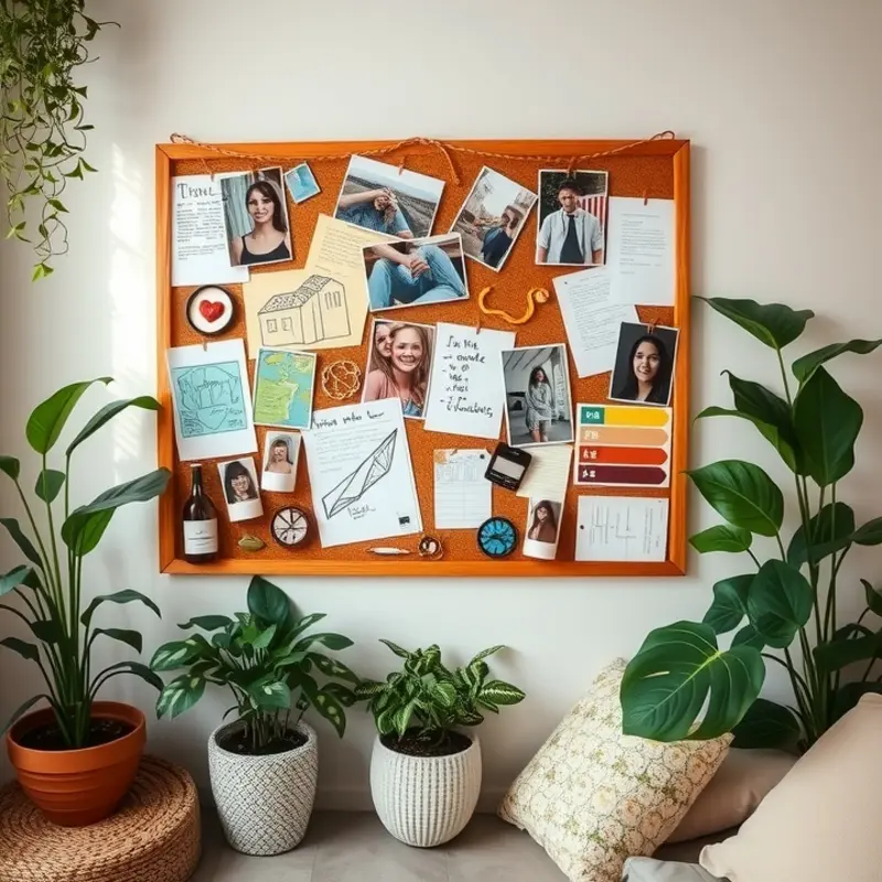 Gather your DIY bulletin board materials for a personalized touch.