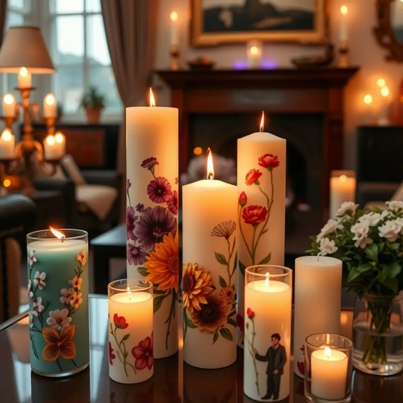 Organized candle-making supplies ready for crafting personalized scented candles.