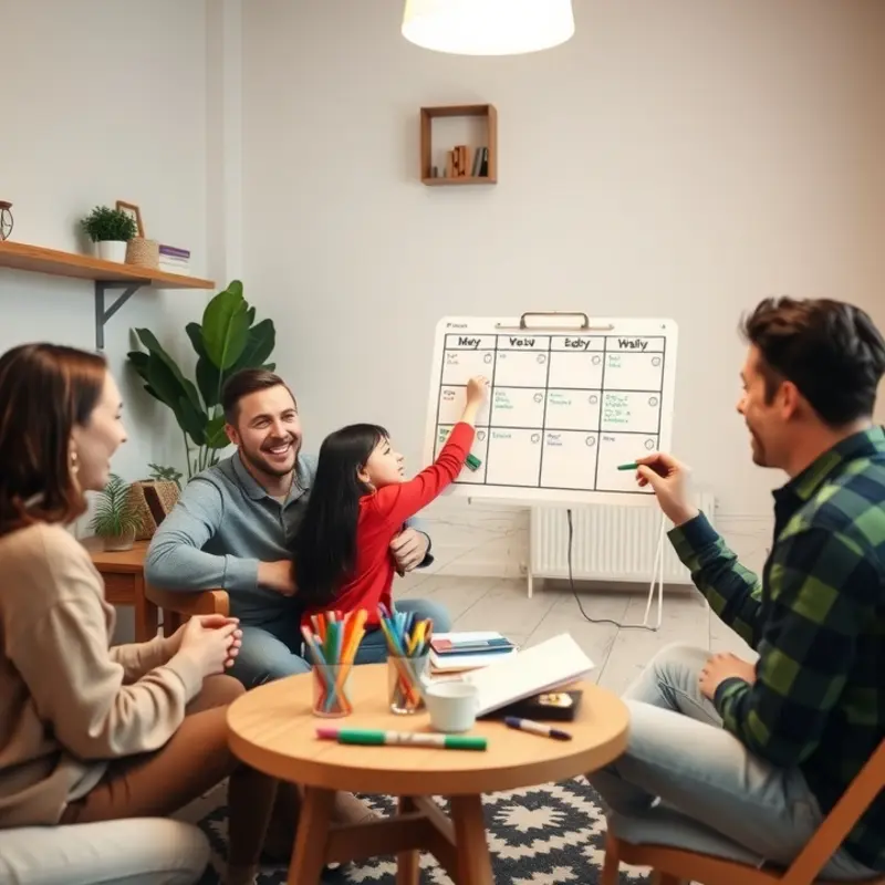 A playful chore chart bringing humor to household responsibilities.