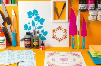 A rental home featuring various walls with colorful and creative stenciling designs indicating a personalized touch.