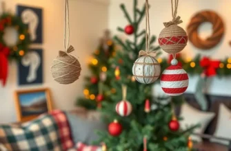 A joyful holiday-decorated apartment showcasing a small tree and warm accents.