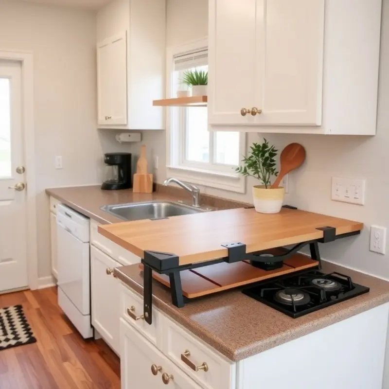 Charming peel-and-stick countertop decals add a splash of color and personality.