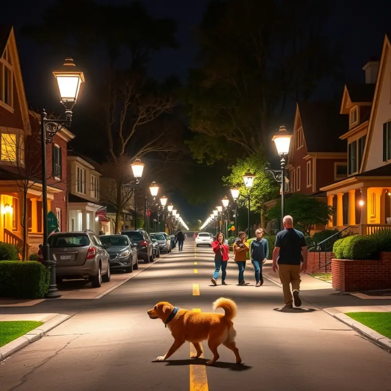 A vibrant community scene indicating a safe neighborhood.