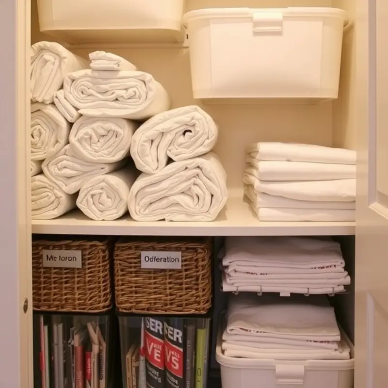 Transforming chaos into order; decluttering for a dazzling linen closet!