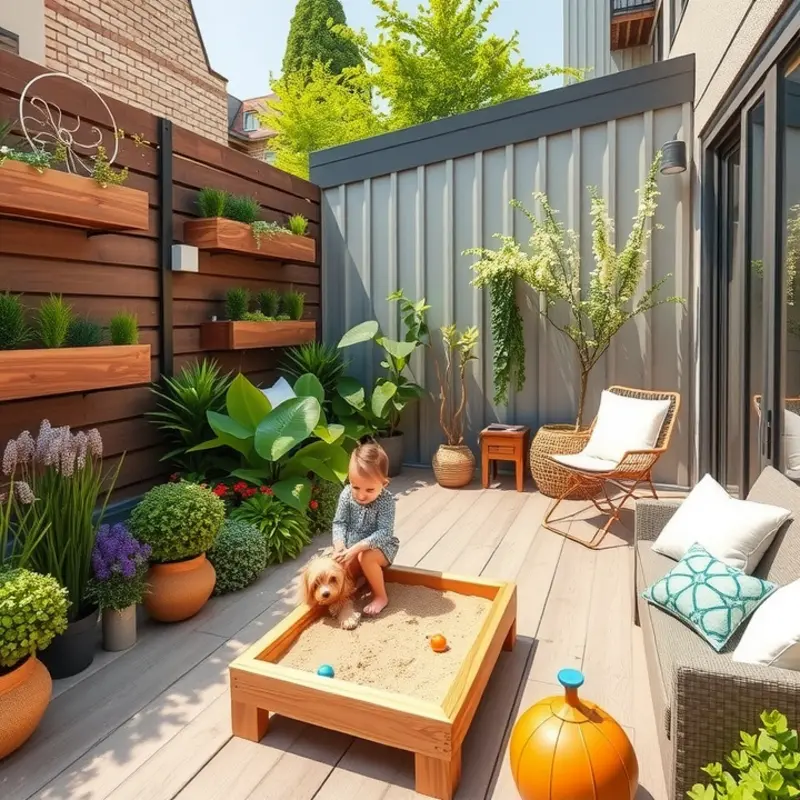 An inviting indoor play area for kids and pets with comfortable furnishings and safe designs.