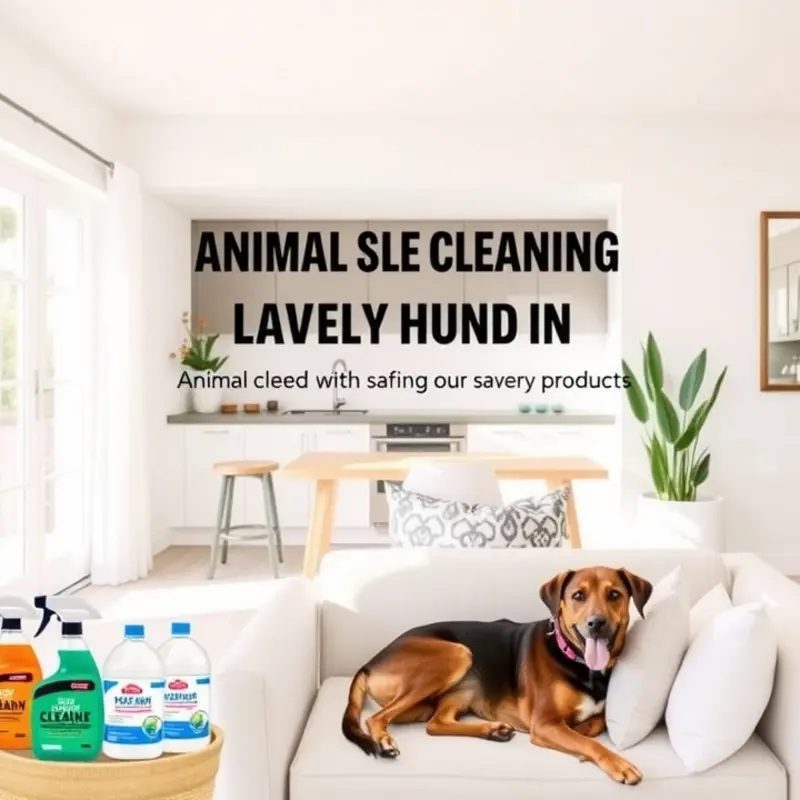 A well-designed apartment space that emphasizes pet safety and comfort.
