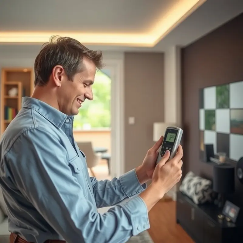 A bright and healthy apartment interior representing safety against radon gas.