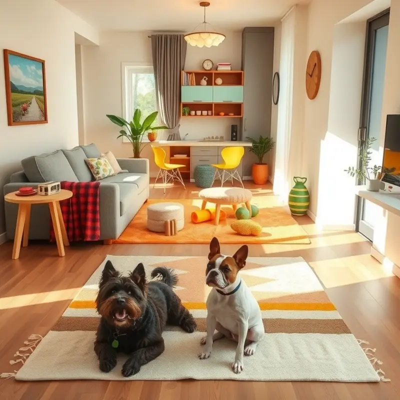 A thoughtfully organized living space using smart storage solutions.