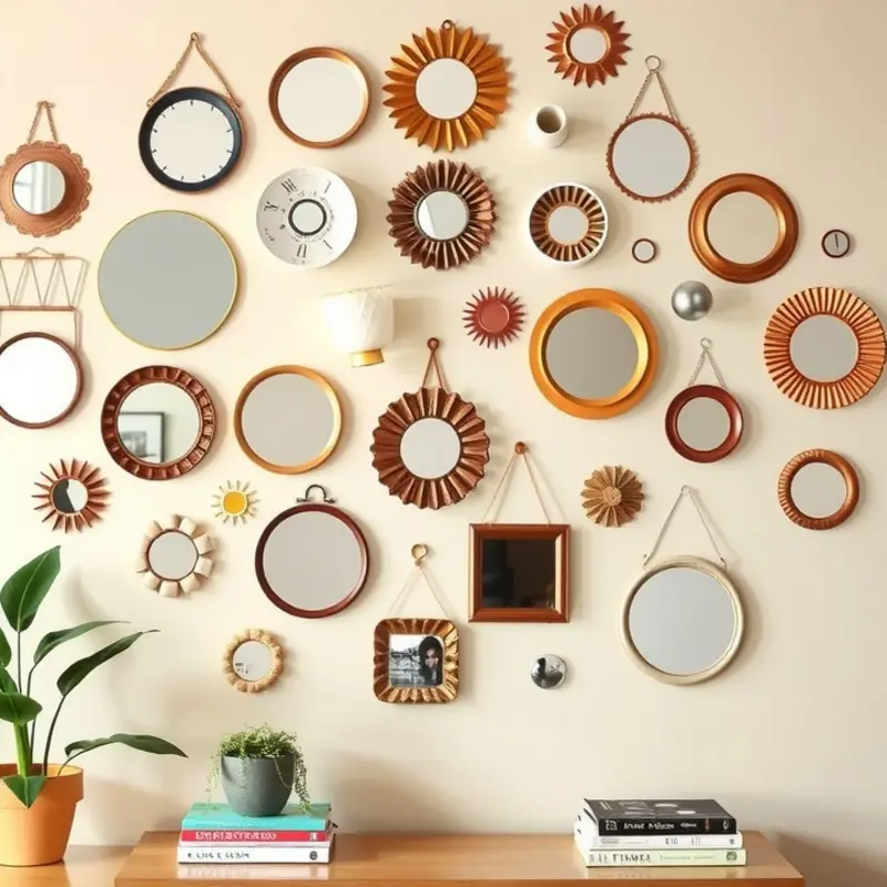 Creative small mirror accents that add charm and personality to your rental space.