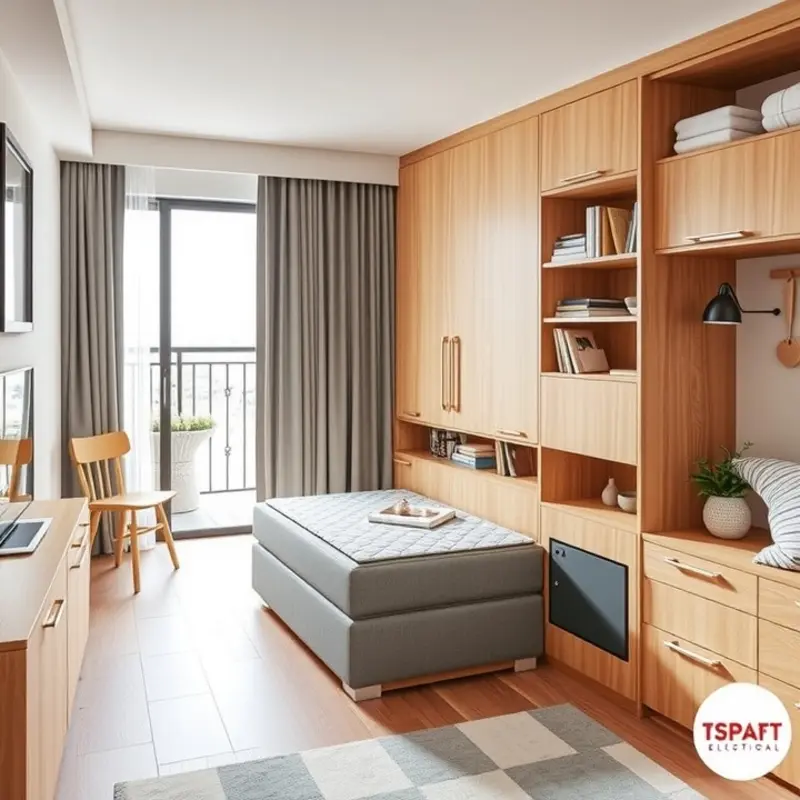 An open family-friendly apartment layout with a modern design.