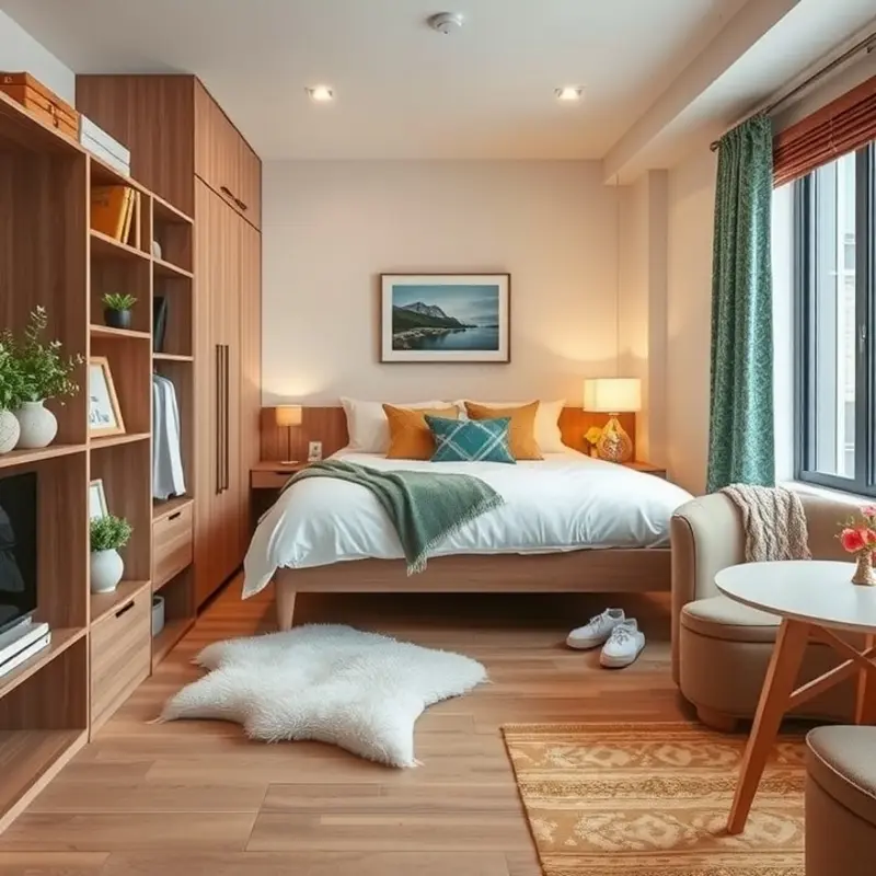 Visual guide to various apartment types and their sizes.