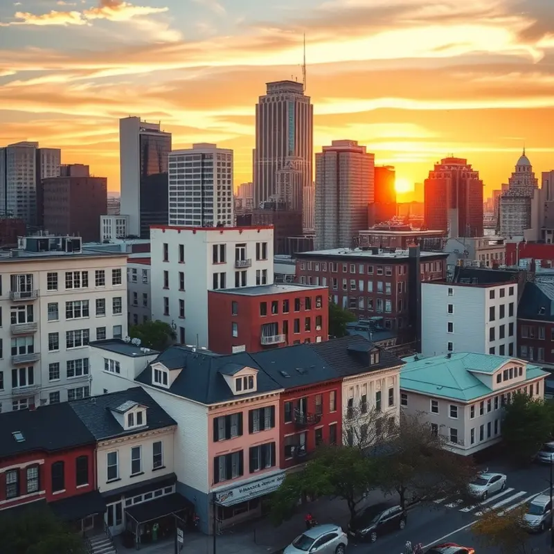 A stunning urban landscape highlighting the diversity of rental options in major U.S. cities.