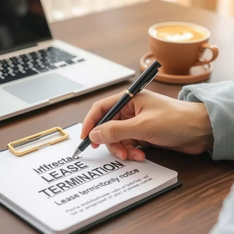 A young couple reviewing their lease agreement.