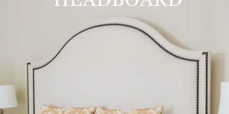 Collage of two creative DIY headboards, one upholstered and the other wooden pallet, emphasizing rent-friendly decor solutions.