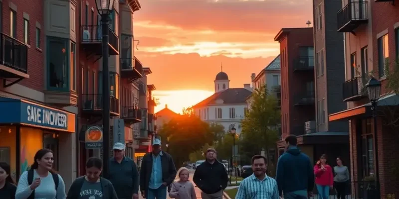 A family happily picnicking in a community park reflecting a safe and secure neighborhood.